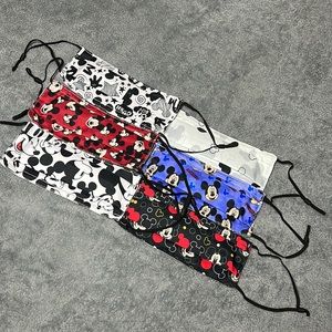 NEW MickeyMouseDisney kids/adult unisex face mask adjustablesize 6mask12filters